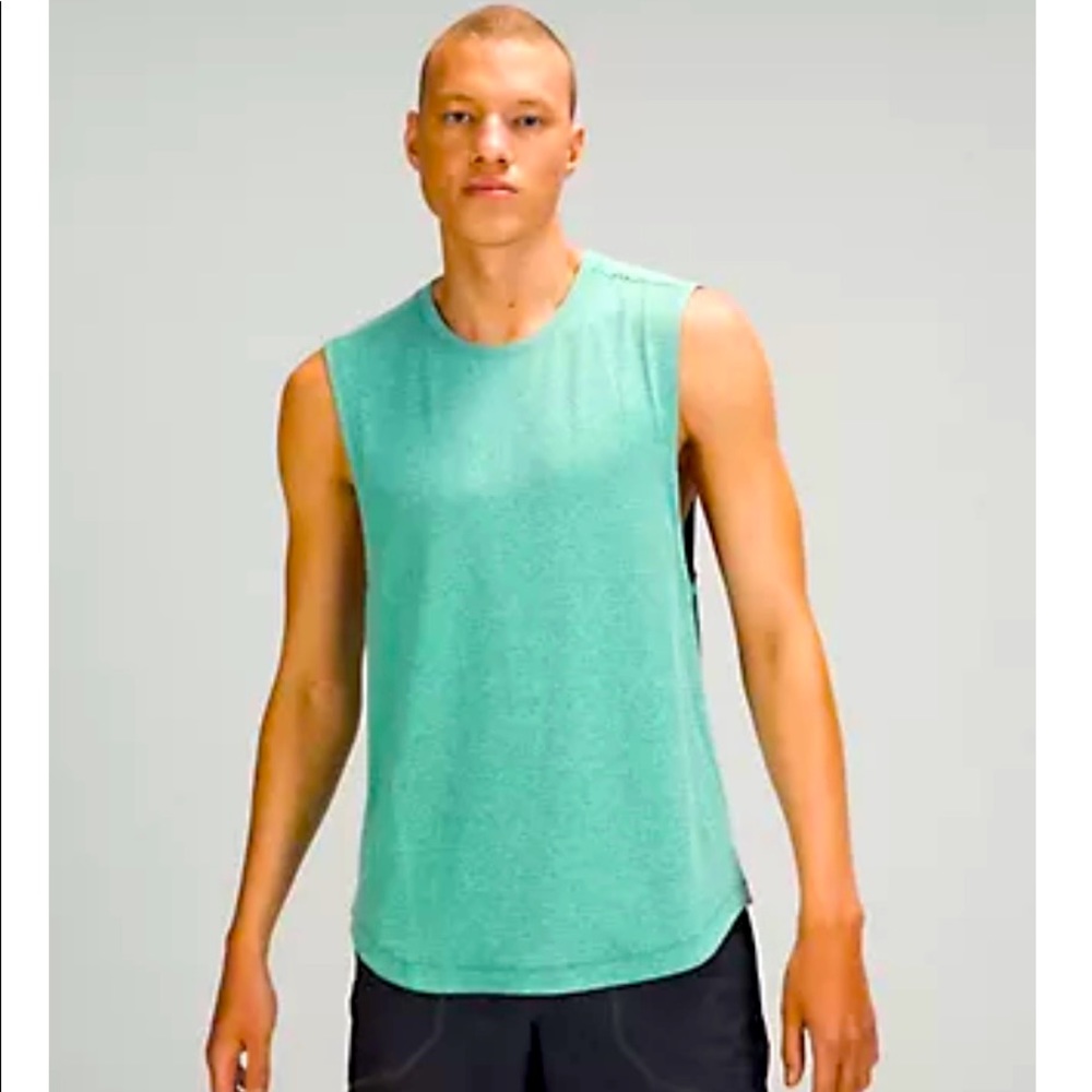 Lululemon Drysense Sleeveless Heathered Teal Lagoon XL